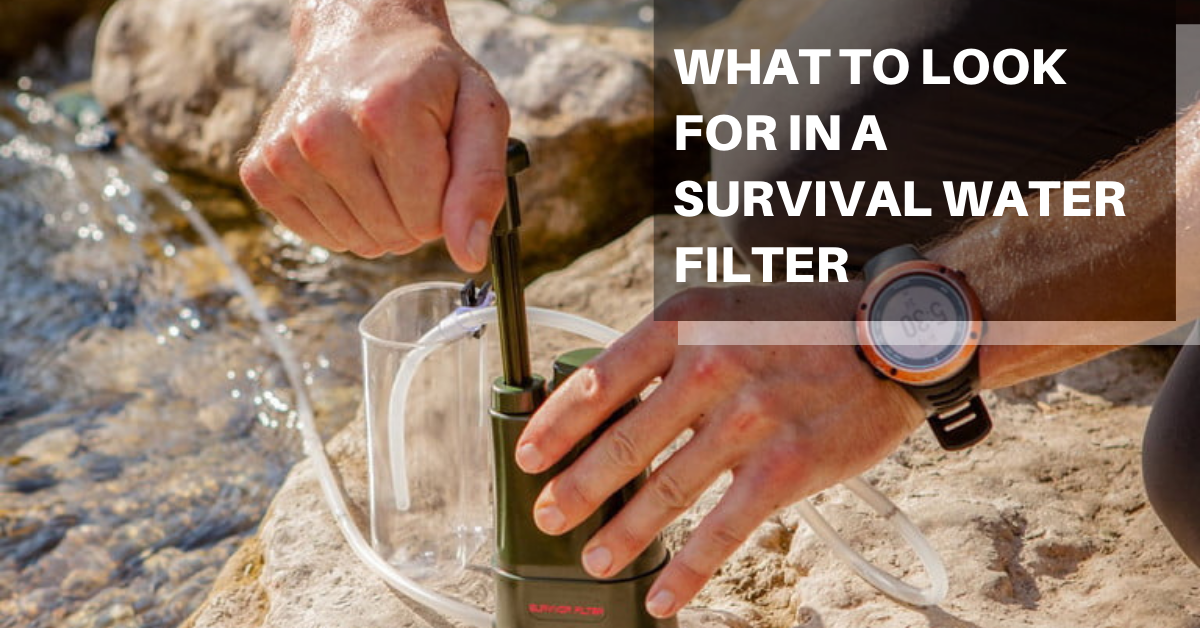 Survival water filter