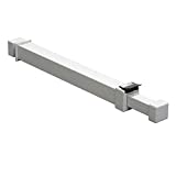 Ideal Security BK112W Window Security Bar with Child-Proof Lock, Adjustable, Small, White