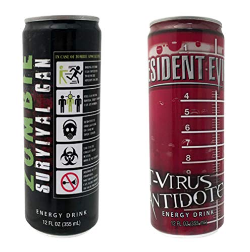 Boston America Novelty Energy Drinks The Simpson, Rick & Morty Pac-Man Zombies (Zombie 2 Pack, 1 Can)