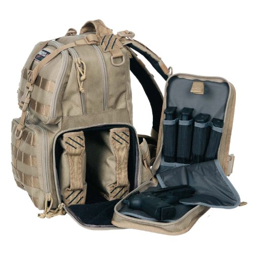 G.P.S. T1612BPT Tactical Range Backpack, Tan