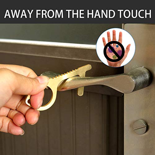 No Touch Door Opener with Stylus-Function Touchless Keychain Tool for Surfaces, Touchscreens, Handles, Buttons