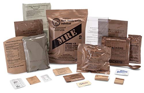 2021 MREs (Meals Ready-to-Eat) Genuine U.S. Military Surplus Assorted Flavor (4-Pack)