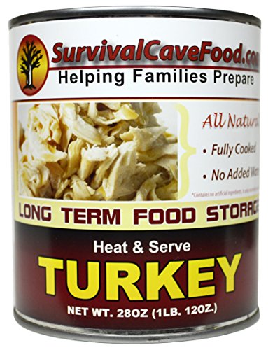 Survival Cave Food Canned Turkey - One Can (28oz Cans)