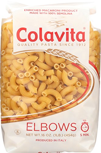 Colavita Pasta, Elbows, 1 Pound (Pack of 20)