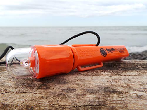 ust See-Me 1.0 Waterproof 28 Lumen Safety Strobe LED Light for Emergency, Camping, Hiking and Outdoor Survival, Orange, One Size (20-51152-08)