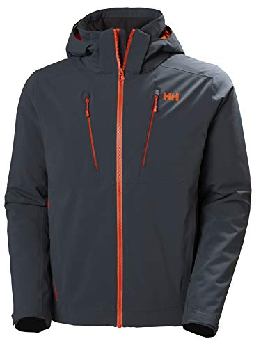 Helly-Hansen Mens Alpha 3.0 Waterproof Insulated Ski Jacket, 983 Slate, Large