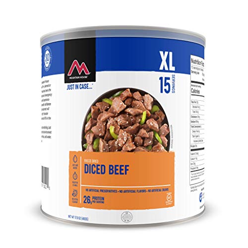 Mountain House Diced Beef | Freeze Dried Survival & Emergency Food | #10 Can | Gluten-Free , stockpiling canned foods 
